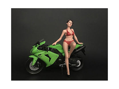Hot Bike Model Elizabeth Figurine for 1/12 Scale Motorcycle Models by American Diorama  free shipping USA