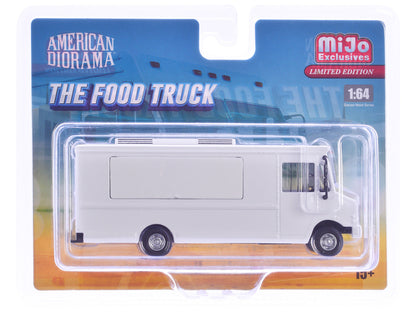 Food Truck Plain White with Graphics 1/64 Diecast Model by American Diorama  free shipping USA