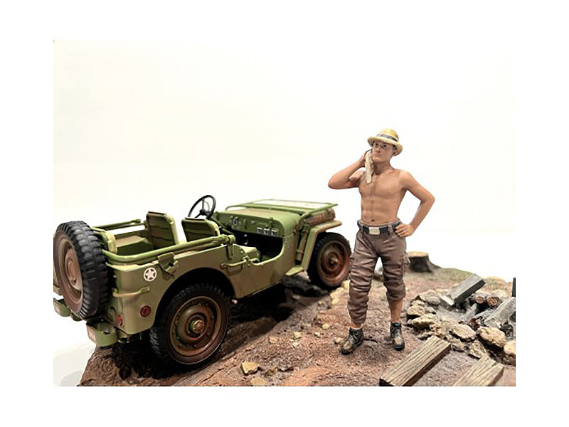 "4X4 Mechanic" Figure 1 for 1/18 Scale Models by American Diorama  free shipping USA