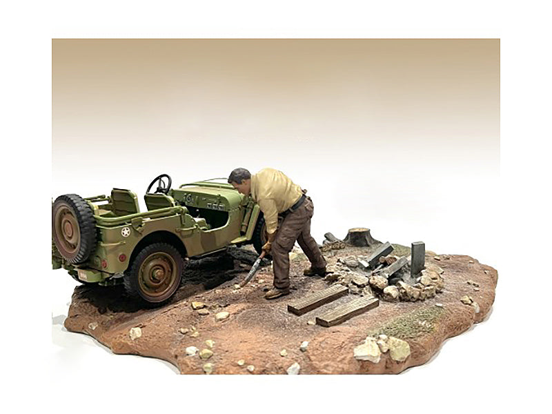 "4X4 Mechanic" Figure 4 for 1/18 Scale Models by American Diorama  free shipping USA