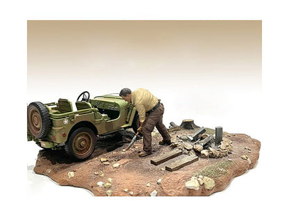 "4X4 Mechanic" Figure 4 for 1/18 Scale Models by American Diorama  free shipping USA