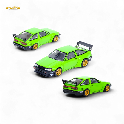 INNO64 Toyota AE86 Levin Pandem Rocket Bunny Green 1:64