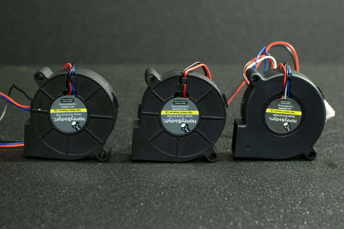 HoneyBadger Performance Series 5015 Blower Fans 2–4 Wire, PWM & Tach Options