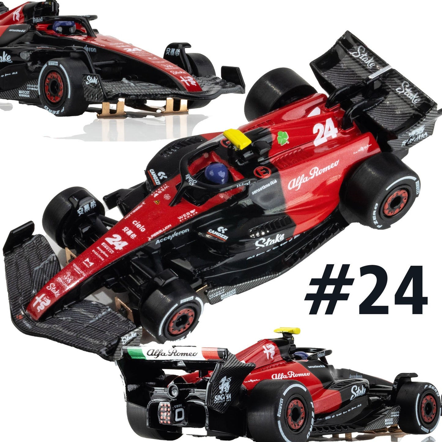 AFX 22084 2023 Alfa Romeo F1 Valterri Bottas #24 HO Slot Car Formula 1 AFX22084