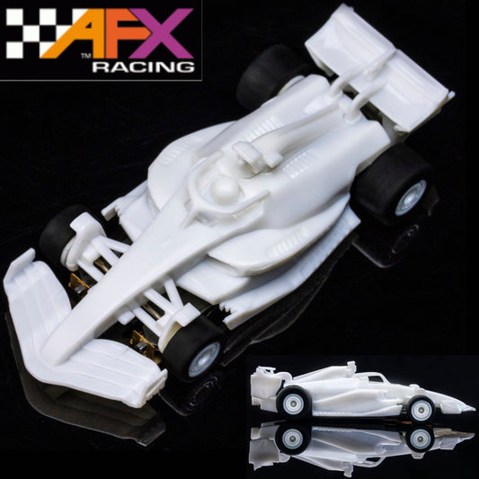 AFX 22089 Formula F1 White Paintable Unpainted HO Slot Car MegaG+ AFX22089