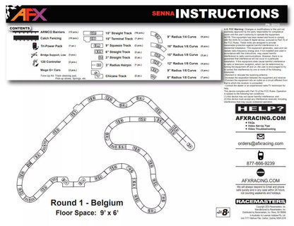 AFX Ayrton Senna Lotus Limited Edition HO Scale Slot Car Formula Race Set 22112