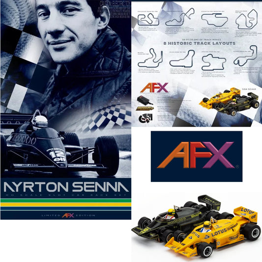 AFX Ayrton Senna Lotus Limited Edition HO Scale Slot Car Formula Race Set 22112