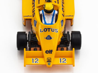 AFX 22114 Lotus 99T Ayrton Senna 1987 Yellow HO Slot Car MegaG+