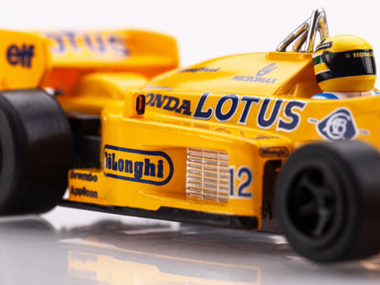 AFX 22114 Lotus 99T Ayrton Senna 1987 Yellow HO Slot Car MegaG+