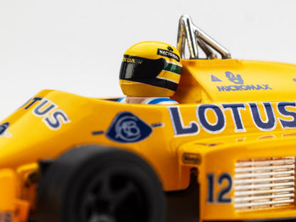 AFX 22114 Lotus 99T Ayrton Senna 1987 Yellow HO Slot Car MegaG+