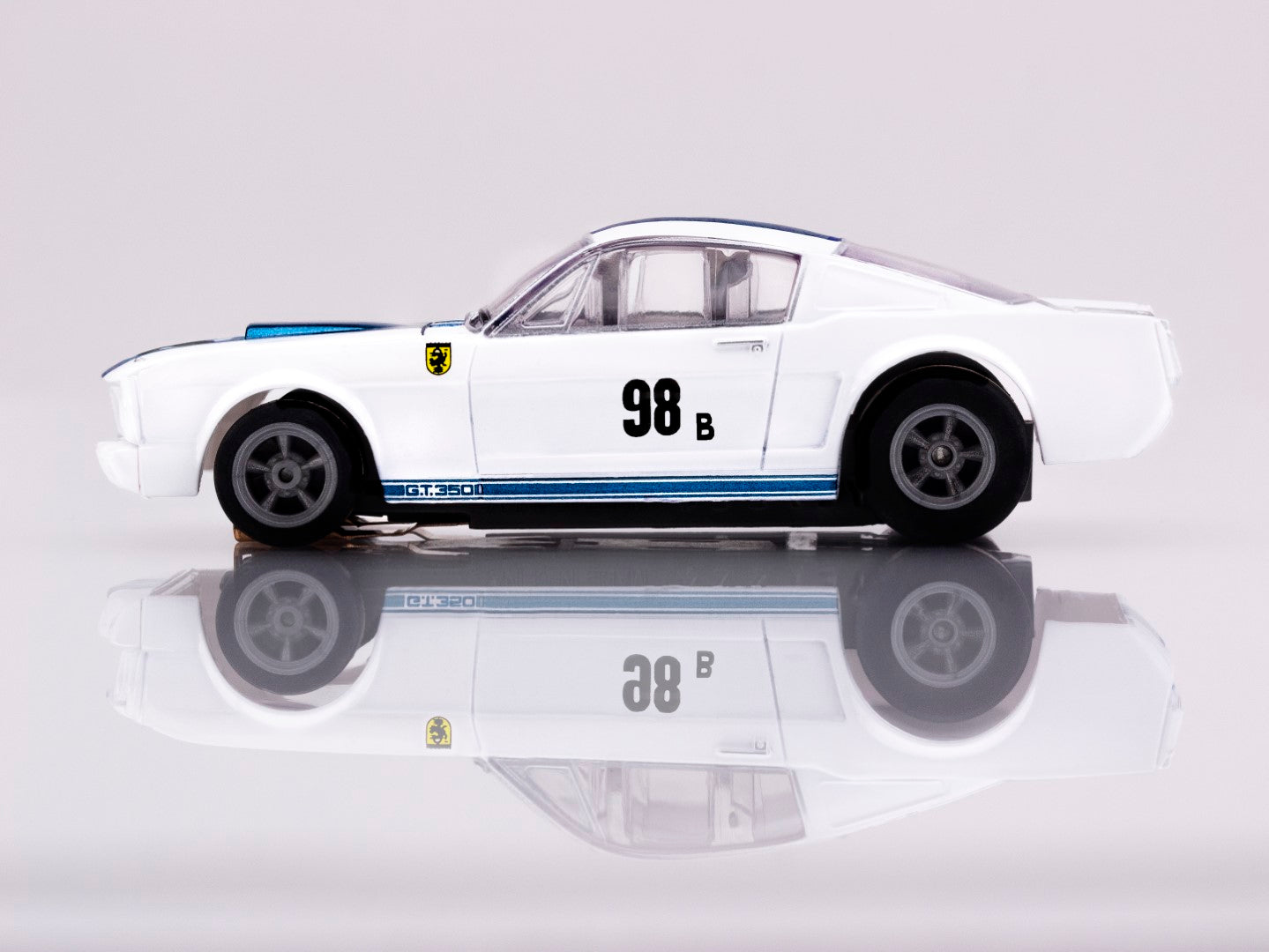 AFX 22125 1965 Shelby Ford Mustang GT350R Ken Miles HO Slot Car MegaG+ AFX22125