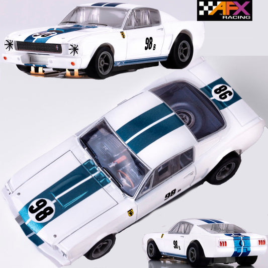 AFX 22125 1965 Shelby Ford Mustang GT350R Ken Miles HO Slot Car MegaG+ AFX22125