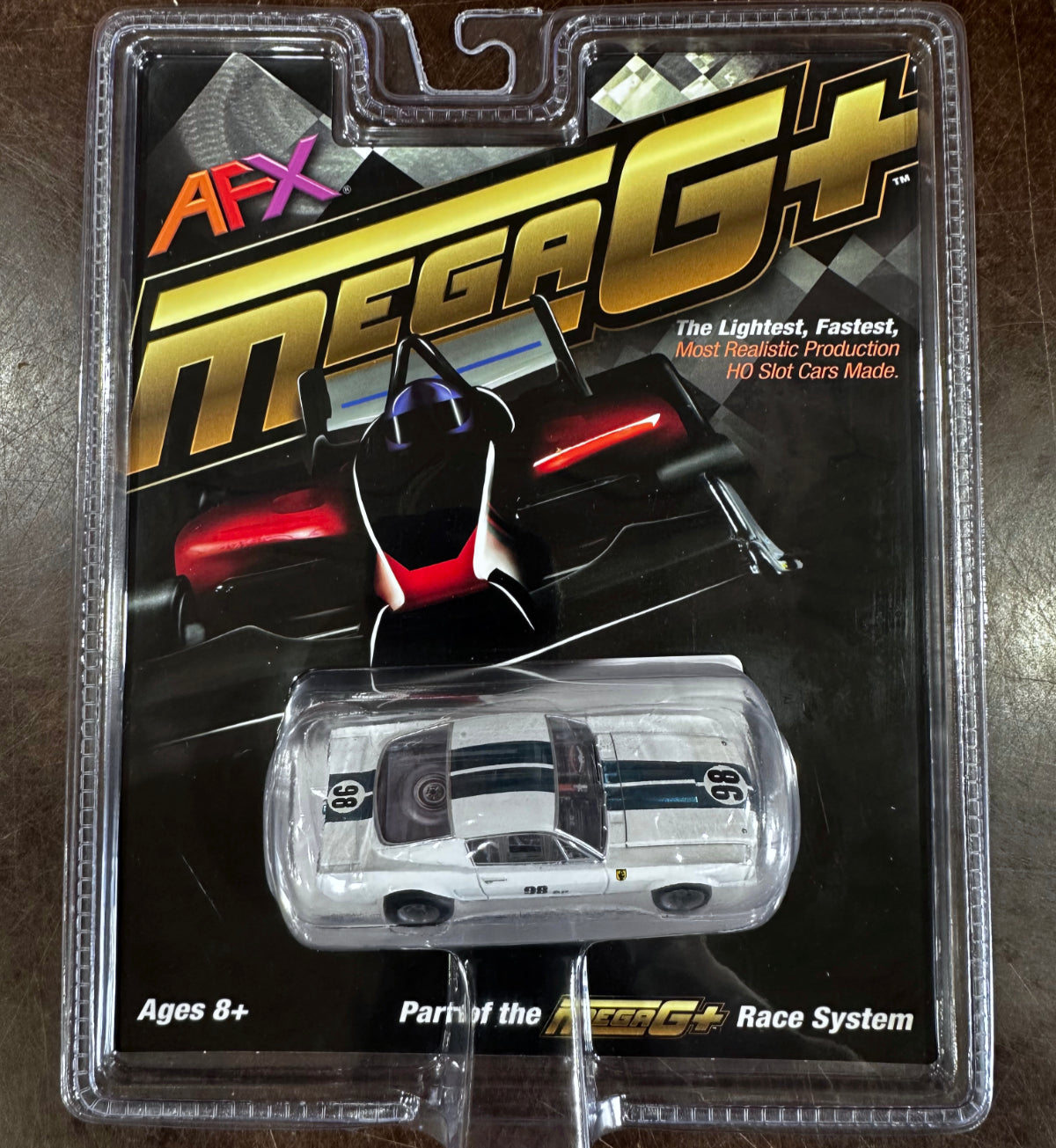 AFX 22125 1965 Shelby Ford Mustang GT350R Ken Miles HO Slot Car MegaG+ AFX22125