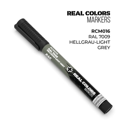 AK Interactive Markers: Real Color Markers - Ral 7009 Hellgrau-Light Grey