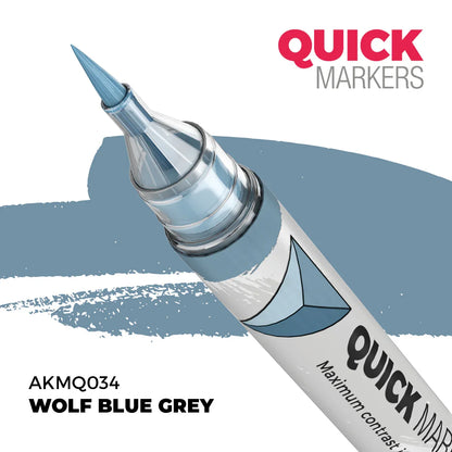 AK Interactive Markers: Quick Markers - Wolf Blue Grey