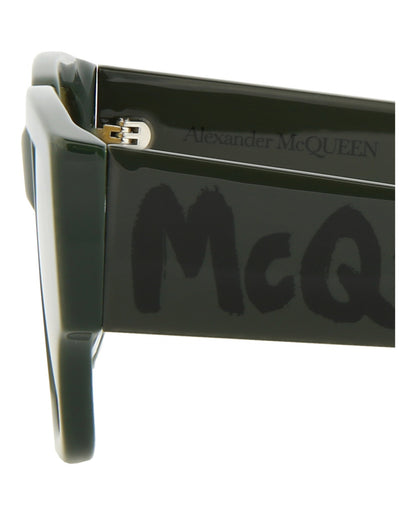 Alexander McQueen Square/Rectangle-Frame Acetate Sunglasses by Carro Luxury Maison