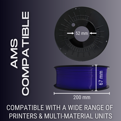 Graphite AF Silk PLA 3D Printer Filament, 1.75 mm Diameter, 1 kg Spool