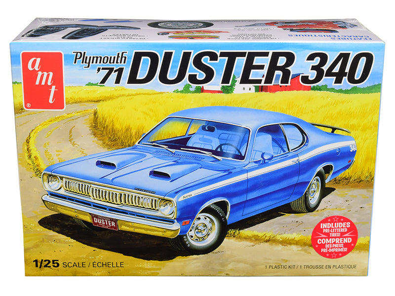 Skill 2 Model Kit 1971 Plymouth Duster 340 1/25 Scale Model by AMT  free shipping USA