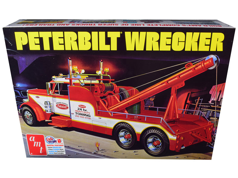 Skill 3 Model Kit Peterbilt Wrecker Tow Truck 1/25 Scale Model by AMT  free shipping USA