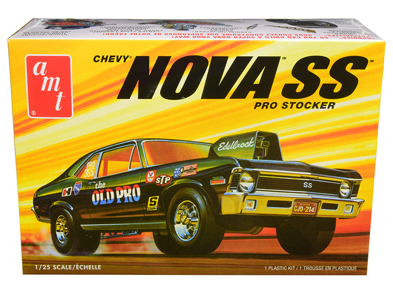 Skill 2 Model Kit 1972 Chevrolet Nova SS "Pro Stocker" 1/25 Scale Model by AMT  free shipping USA