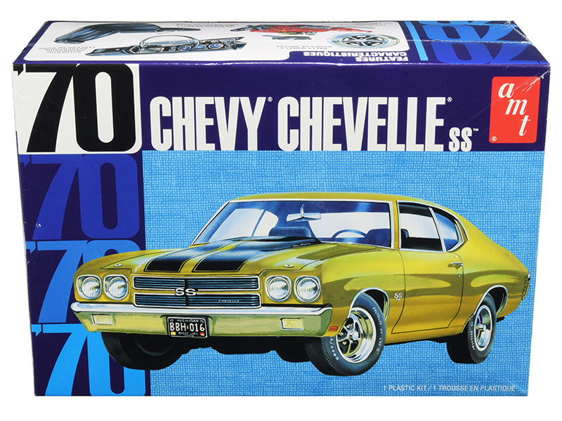 Skill 2 Model Kit 1970 Chevrolet Chevelle SS 1/25 Scale Model by AMT  free shipping USA