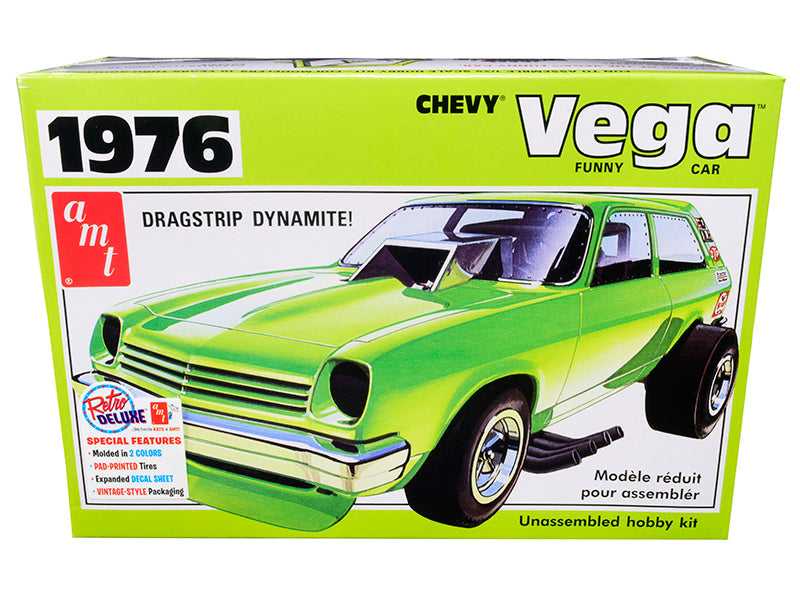 Skill 2 Model Kit 1976 Chevrolet Vega Funny Car 1/25 Scale Model by AMT  free shipping USA