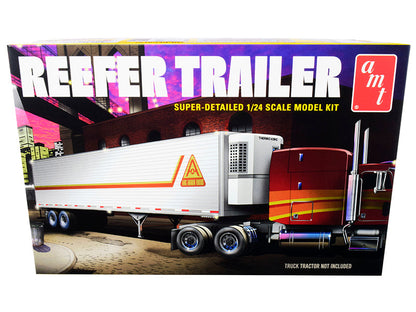 Skill 3 Model Kit Reefer Trailer 1/24 Scale Model by AMT  free shipping USA