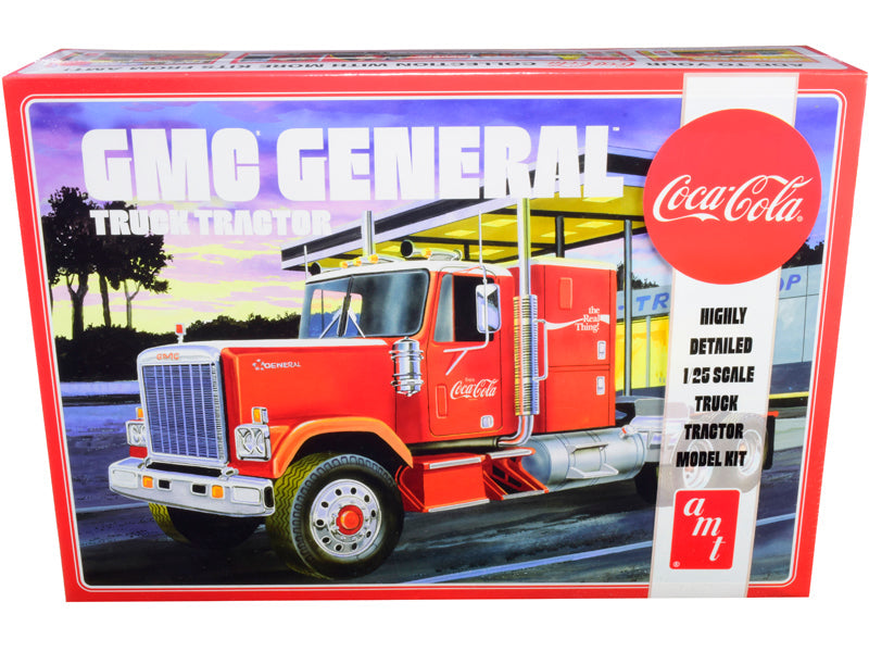 Skill 3 Model Kit GMC General Truck Tractor "Coca-Cola" 1/25 Scale Model by AMT  free shipping USA