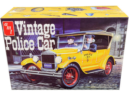 Skill 2 Model Kit 1927 Ford T Vintage Police Car 1/25 Scale Model by AMT  free shipping USA
