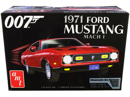 Skill 2 Model Kit 1971 Ford Mustang Mach 1 (James Bond 007) "Diamonds are Forever" (1971) Movie 1/25 Scale Model by AMT  free shipping USA