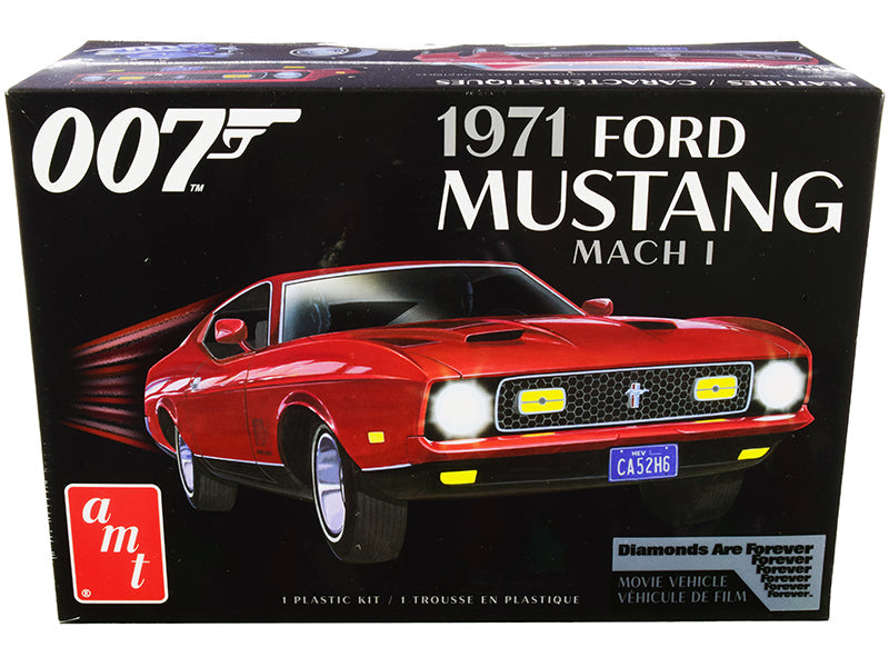 Skill 2 Model Kit 1971 Ford Mustang Mach 1 (James Bond 007) "Diamonds are Forever" (1971) Movie 1/25 Scale Model by AMT  free shipping USA
