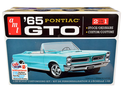 Skill 2 Model Kit 1965 Pontiac GTO 2-in-1 Kit 1/25 Scale Model by AMT  free shipping USA