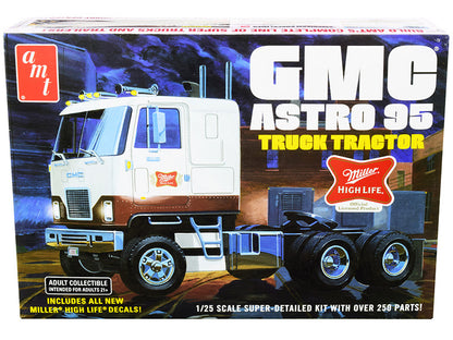 Skill 3 Model Kit GMC Astro 95 Truck Tractor "Miller" 1/25 Scale Model by AMT  free shipping USA