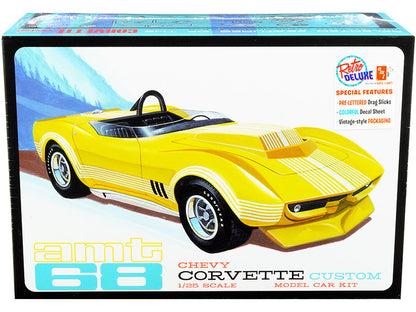 Skill 2 Model Kit 1968 Chevrolet Corvette Custom 1/25 Scale Model by AMT  free shipping USA