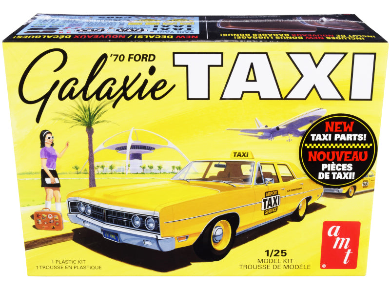Skill 2 Model Kit 1970 Ford Galaxie "Taxi" with Luggage 1/25 Scale Model by AMT  free shipping USA