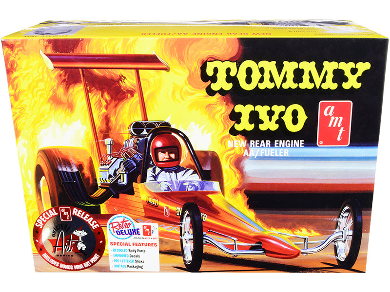Skill 2 Model Kit Tommy Ivo Rear Engine Dragster 1/25 Scale Model by AMT  free shipping USA
