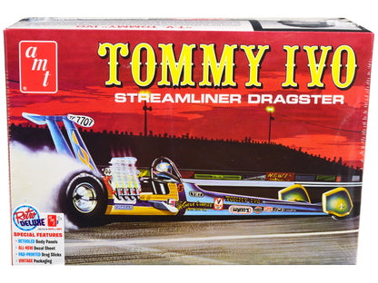 Skill 2 Model Kit Tommy Ivo Streamliner Dragster 1/25 Scale Model by AMT  free shipping USA