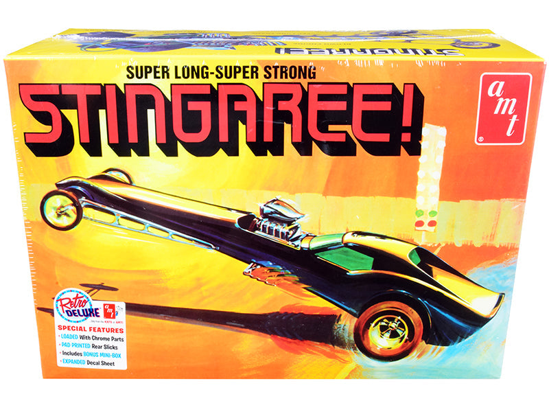 Skill 2 Model Kit Stingaree Custom Dragster 1/25 Scale Model by AMT  free shipping USA