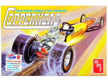 Skill 2 Model Kit 1934 Copperhead Rear-Engine Double A Fuel Dragster 1/25 Scale Model by AMT  free shipping USA