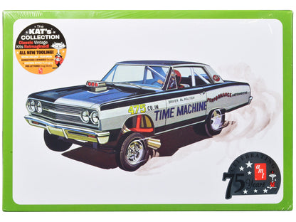 Skill 2 Model Kit 1965 Chevrolet Chevelle AWB Funny Car "Time Machine" 1/25 Scale Model by AMT  free shipping USA