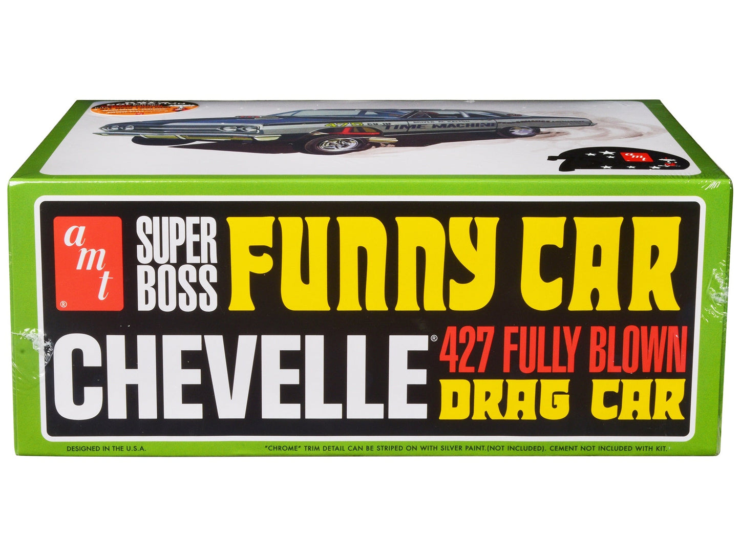 Skill 2 Model Kit 1965 Chevrolet Chevelle AWB Funny Car "Time Machine" 1/25 Scale Model by AMT