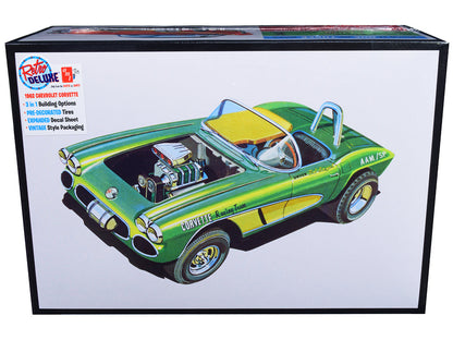 Skill 2 Model Kit 1962 Chevrolet Corvette 3 in 1 Kit 1/25 Scale Model by AMT  free shipping USA