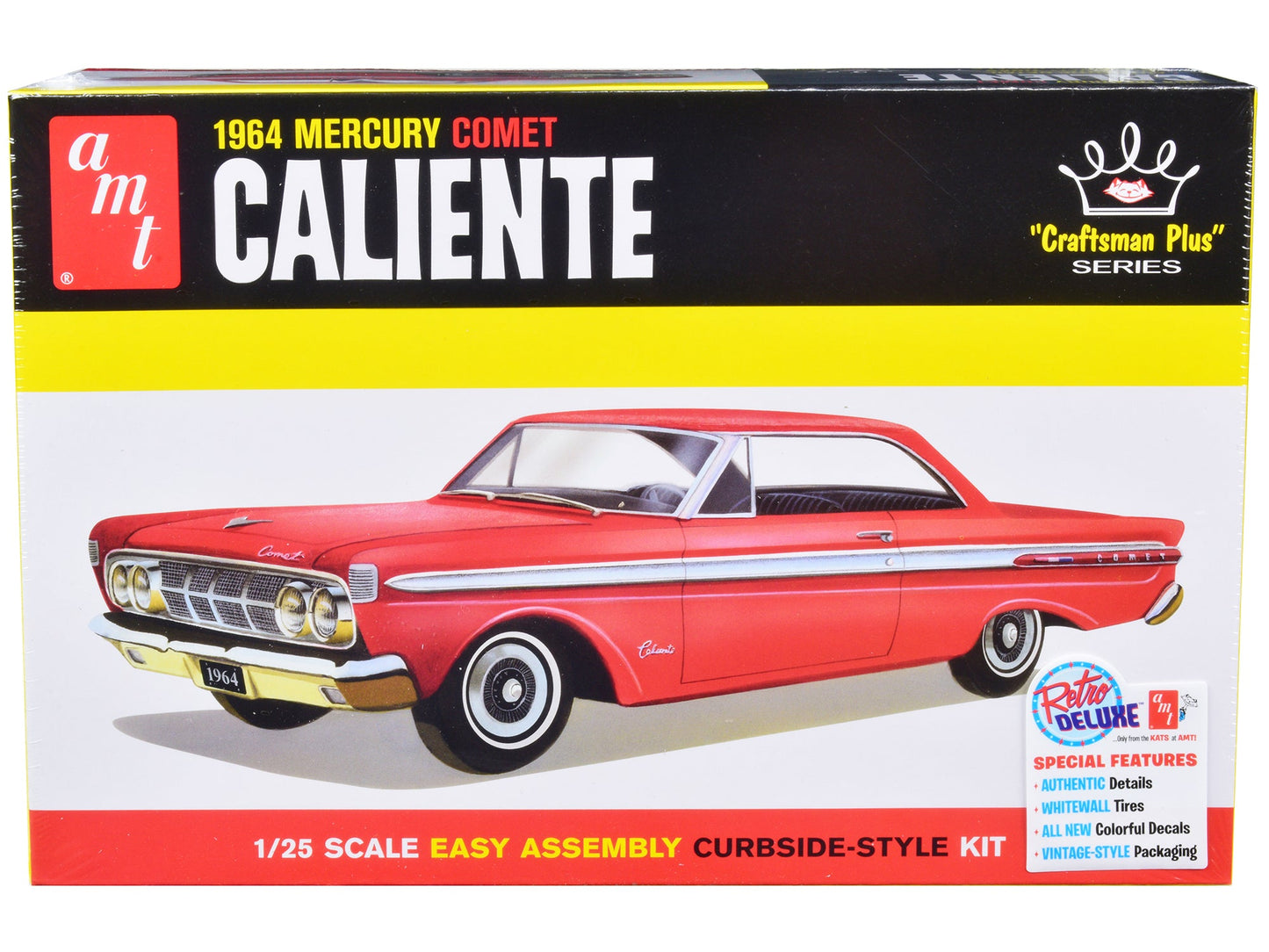 Skill 2 Model Kit 1964 Mercury Comet Caliente "Craftsman Plus" Series 1/25 Scale Model by AMT  free shipping USA