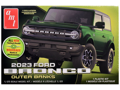 Skill 2 Model Kit 2023 Ford Bronco Outer Banks 1/25 Scale Model by AMT  free shipping USA
