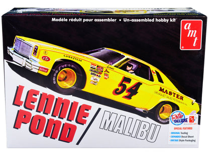 Skill 2 Model Kit 1974 Chevrolet Malibu Stock Car #54 Lennie Pond 1/25 Scale Model by AMT  free shipping USA