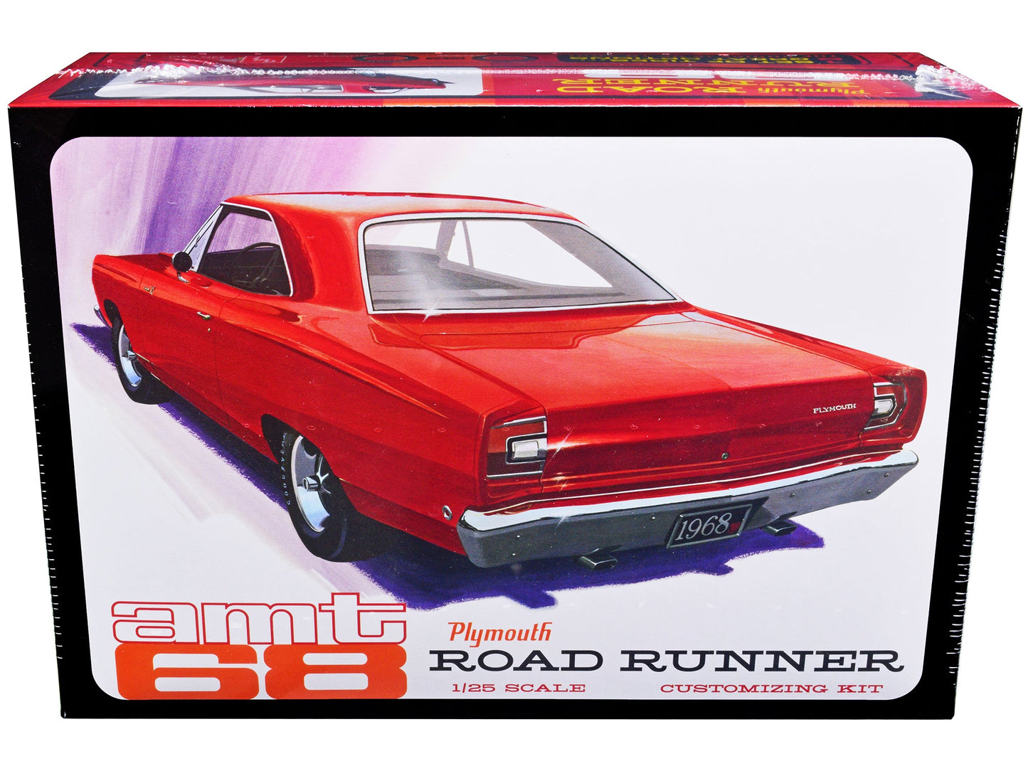 Skill 2 Model Kit 1968 Plymouth Road Runner 1/25 Scale Model by AMT  free shipping USA