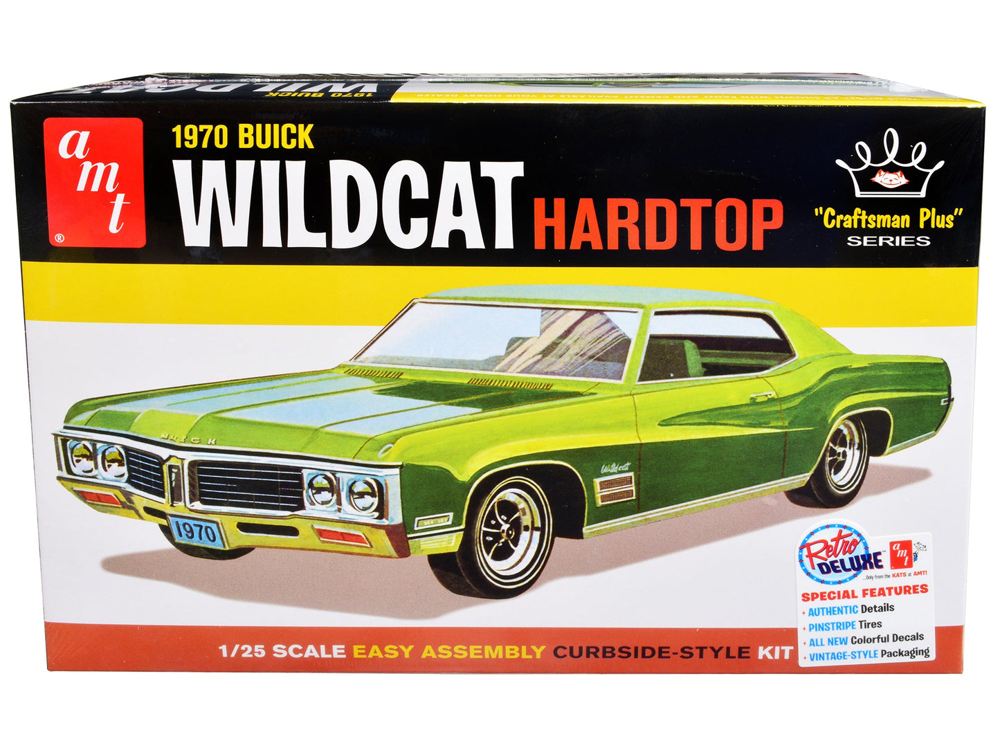 Skill 2 Model Kit 1970 Buick Wildcat Hardtop "Craftsman Plus" Series 1/25 Scale Model by AMT  free shipping USA