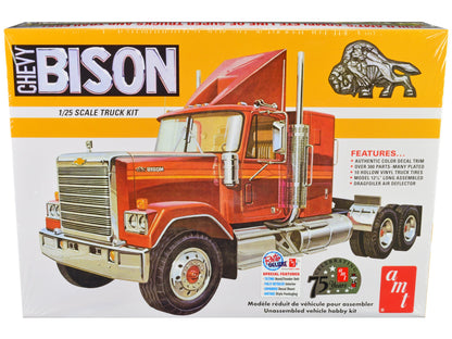 Skill 3 Model Kit Chevrolet Bison Truck Tractor 1/25 Scale Model by AMT  free shipping USA