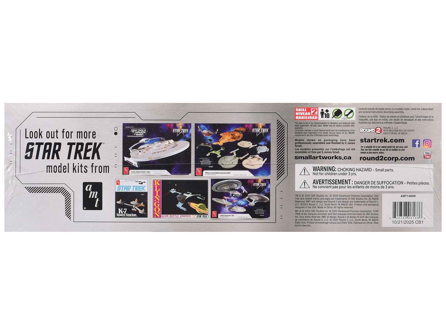 Skill 2 Model Kit U.S.S. Enterprise NCC-1701-E Space Ship "Star Trek: First Contact" (1996) Movie 1/1400 Scale Model by AMT