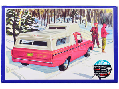 Skill 2 Model Kit 1963 Ford F-100 Camper Pickup Truck 3-in-1 Kit 1/25 Scale Model by AMT  free shipping USA